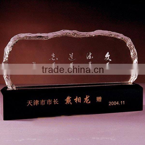 Transparent Crystal Iceberg for Crystal office Decoration