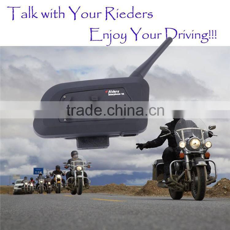 2016 NEW V4 made in china bluetooth headset Full Duplex BT Interphone FM speaker bluetooth