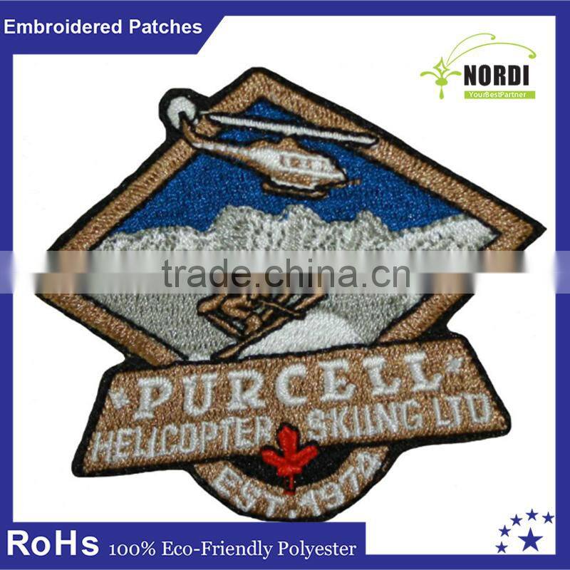self-adhesive embroidery custom embroidered patches/cheap embroidered patches