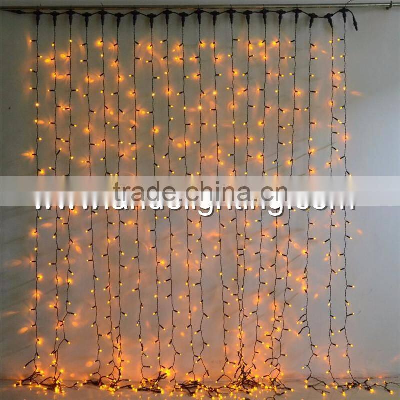 outdoor use connectable led curtain lights for christmas decorations