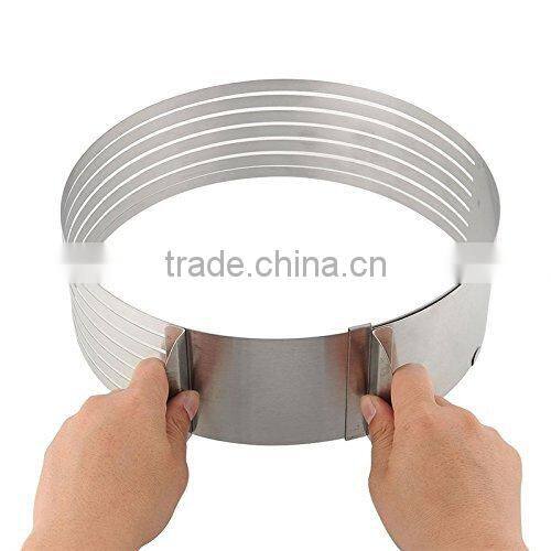 Stainless Steel Adjustable Cake Layer Cutter Slicer Slicing Bakeware Cake Decor Kit