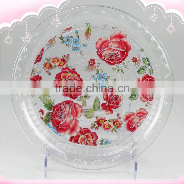 plastic pink tray