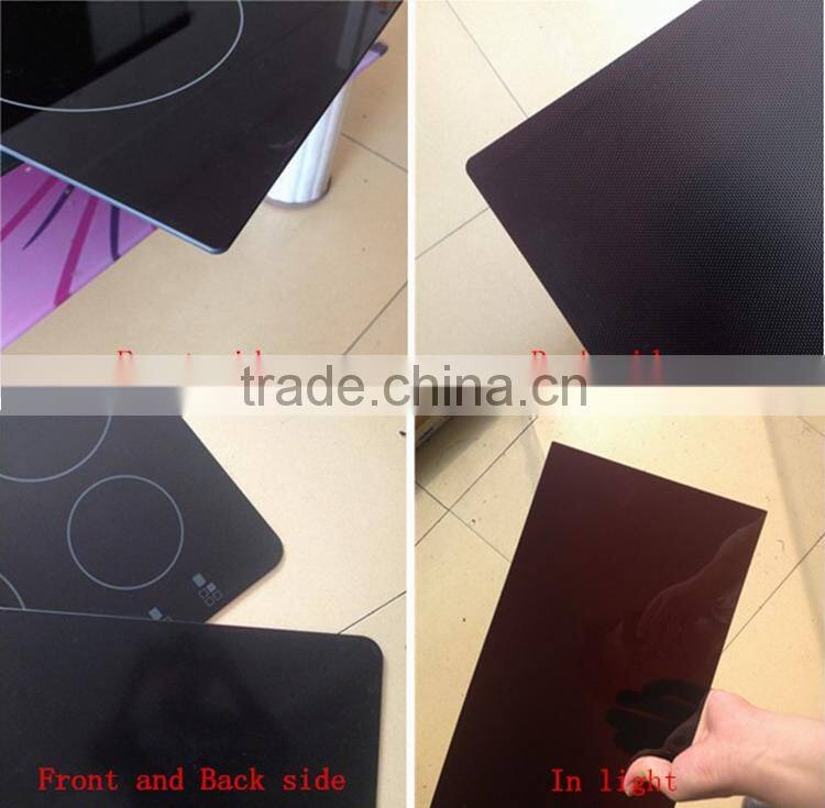 Double burner induction cooker,heat resistant ceramic cooker top glass