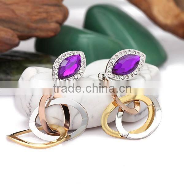 charm gold plated ear rings / earring for women