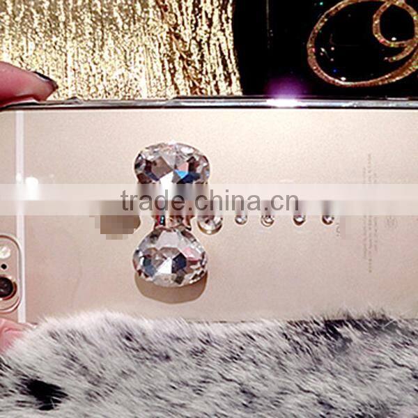 2015 New design rhinestone bowknot design mobile phone case for iphone