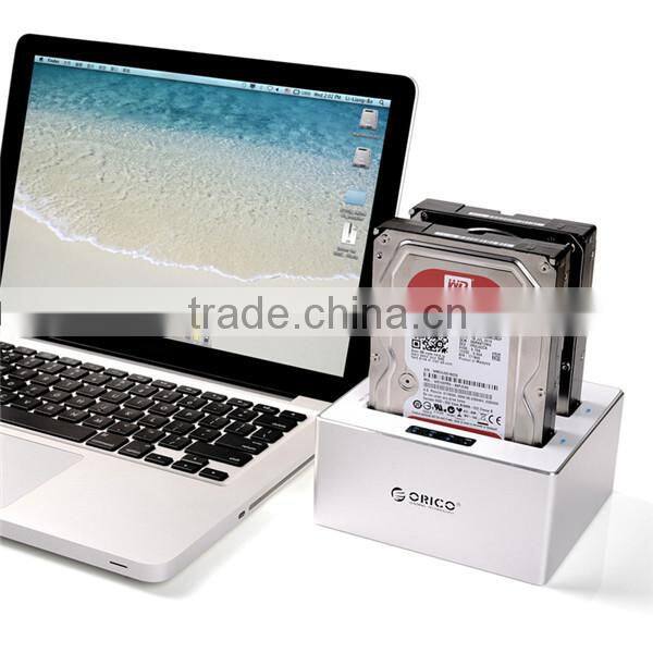 8TB 2-Bay 2.5" 3.5" sata hdd docking station for Mac