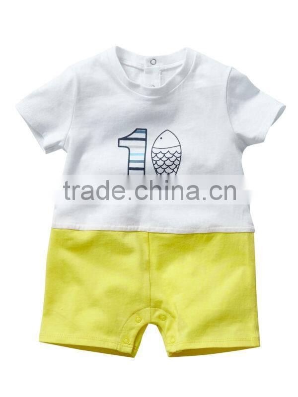 wholesanle cotton cute baby boy romper