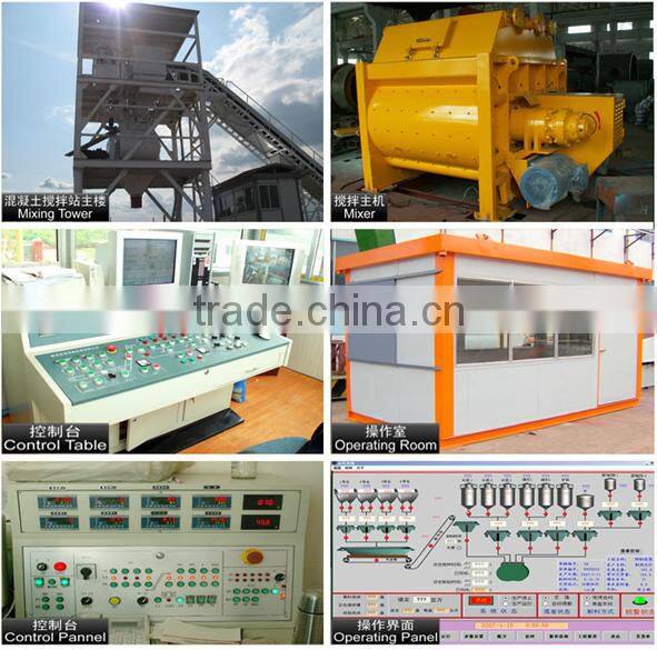 Huali brand HZS75 China concrete mixing plant for sale