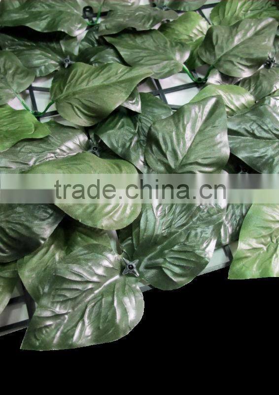 China wholesale artificial green leaf fence