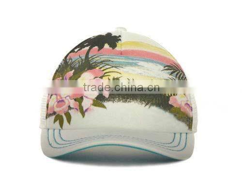 Men Women Adjustable Visor Sport Hat Tropical Mesh Baseball Cap
