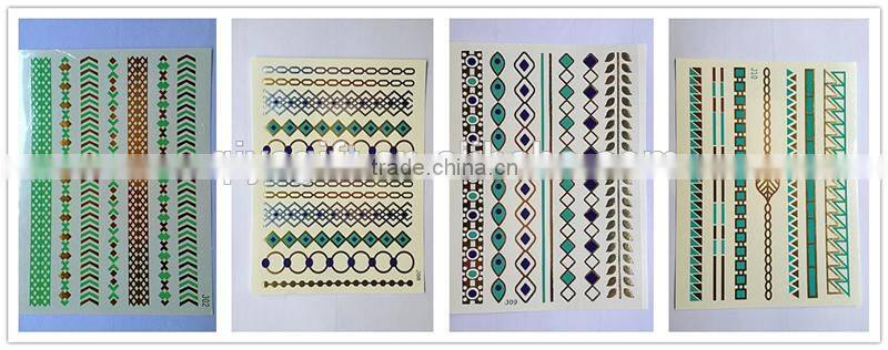 Blue metallic temporary Tattoos