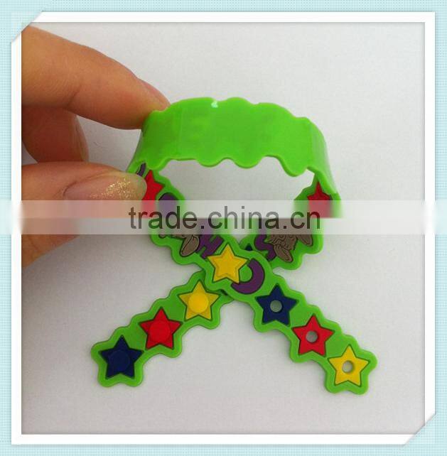 custom high quality kids rubber bracelet for gifts