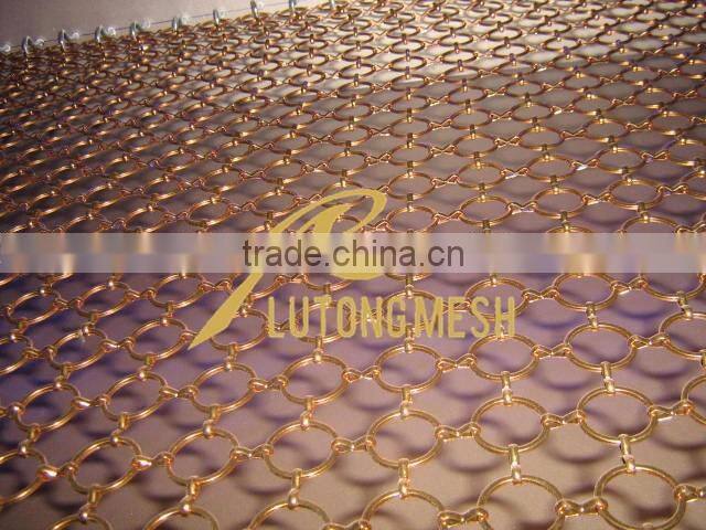Decorative metal ring mesh curtain for Interior project