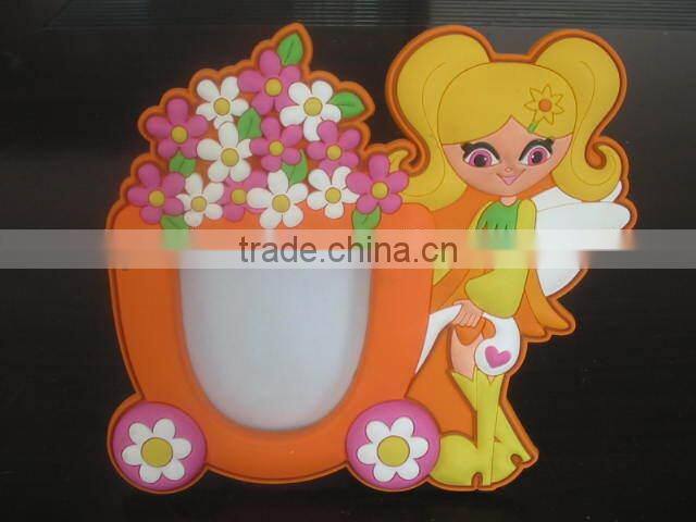 Customized 3d soft pvc photo frames for picture