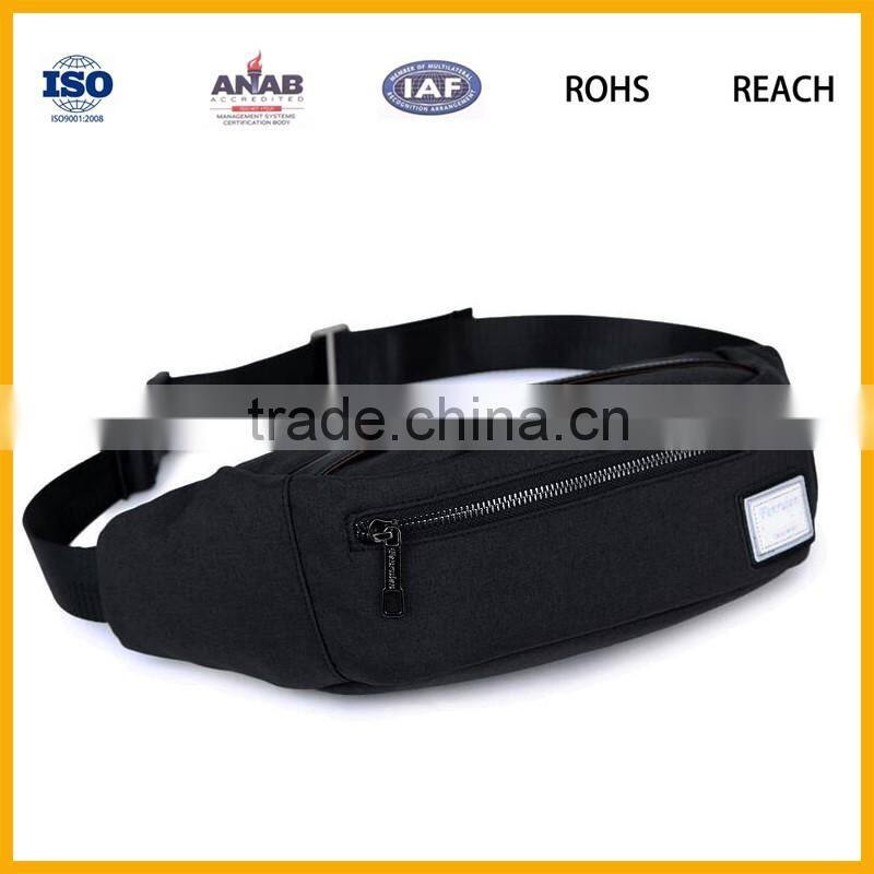 Factory Direct Sale Fashion Multilayer Men and Women Canvas Waist Bag for Outdoor and Sports