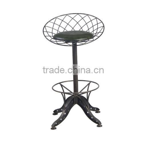 2016 new modern design furniture industrial metal adjustable bar stool
