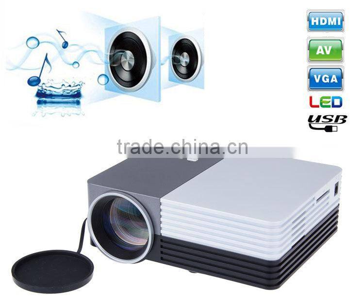 Portable power bank support 1080p led projector moble phone hdmi usb vga sd slot hd cinema mini projector
