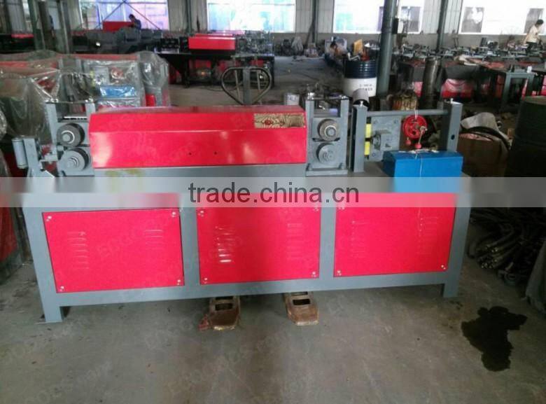 China automatic steel tube pipe straighting derusting straightener machine