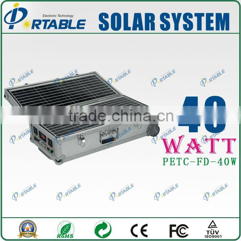Wholesale alibaba portable 40W home solar systems