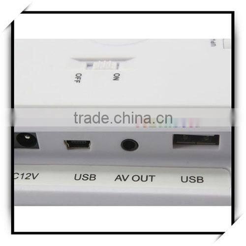 China High Quality Wide Figure Screen Butterfly Shaped 7 Inch Digital Photo Frame White