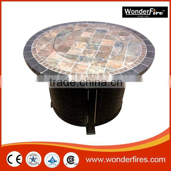 Backyard 50 x 32 in. Square Chat Fire Pit Table