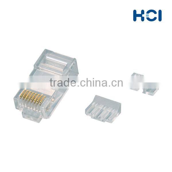 Network Solution RJ45 8P8C Cat 6 Unshielded UTP Modular Plug with separator and Insert