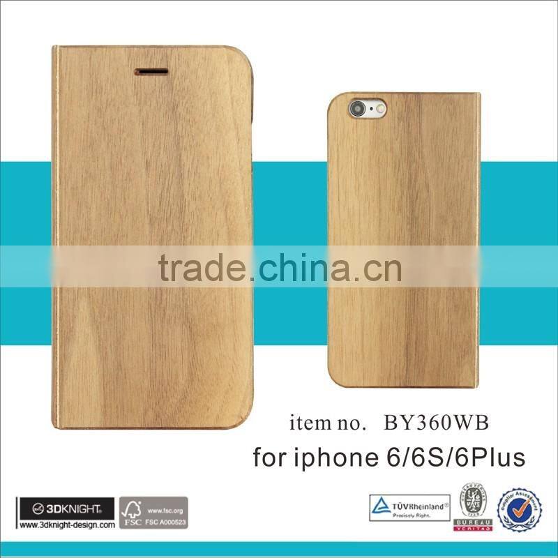 2016 Dongguan factory 100% wooden phone case for iphone, Eco-friendly wood cell phone case