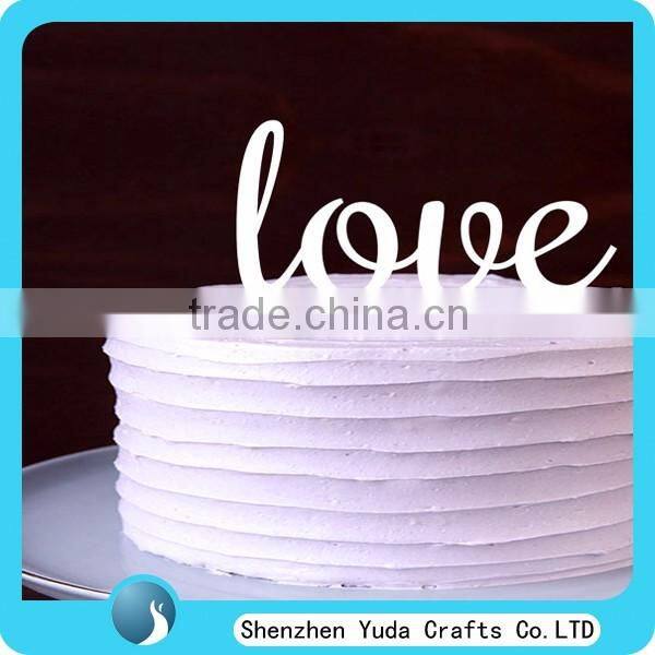 Love Shaped Design Wedding Cake Topper