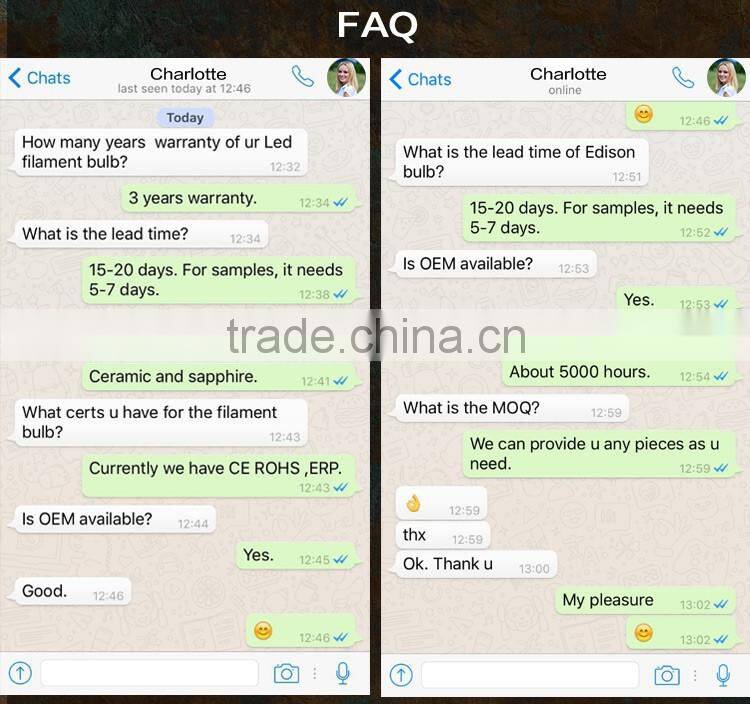 Dimmable led filament Lamp G45 decorative filament lamp 2/4/6/8W