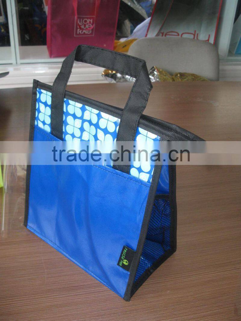 folding bag/folding shopping bag/folding cooler bag with stand