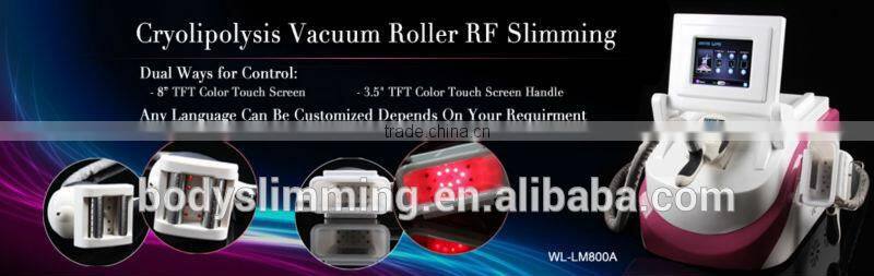 abdomen smoothing frozen fat treatment machine vacuum roller skin electric red laser diode