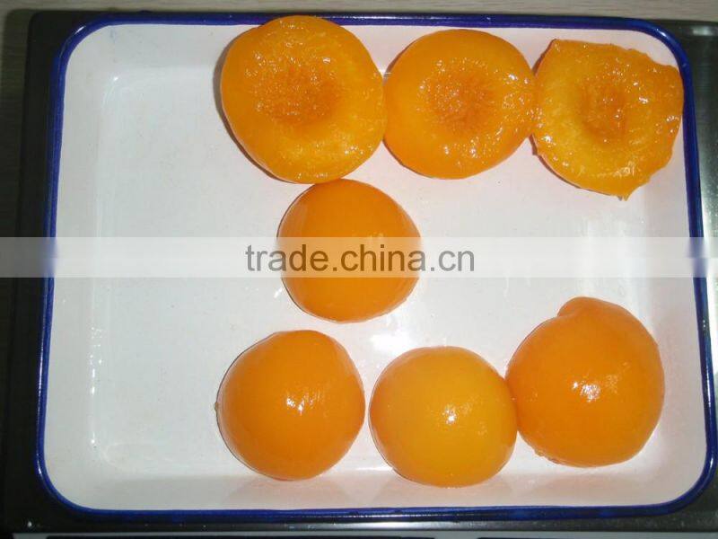 wholesale FDA grade A choice canned peach halves fruit in syrup from South Africa