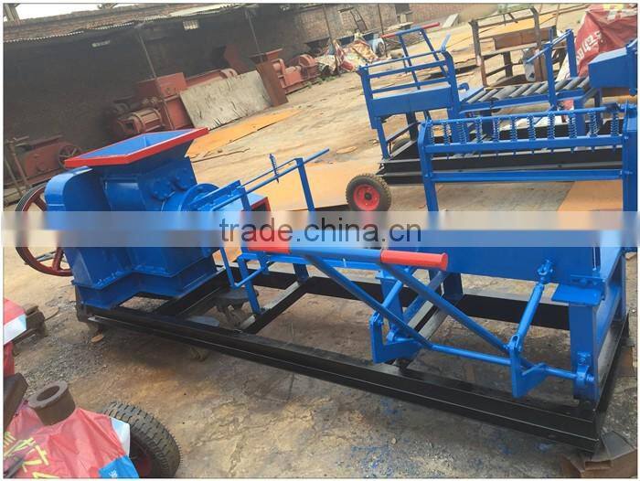 Manual red clay brick making machine for sale price with diesel engine powered
