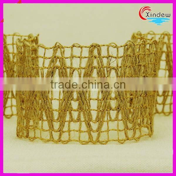 7.5cm Linen trimming Rhombic Shape for Home Decoration or Chirstmas Decoration