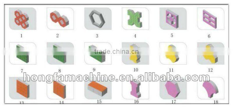 QT10-15 Automatic fly ash Hollow Brick Making Machinery