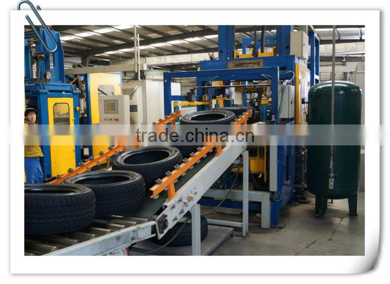 New tire building machine for tire retreading