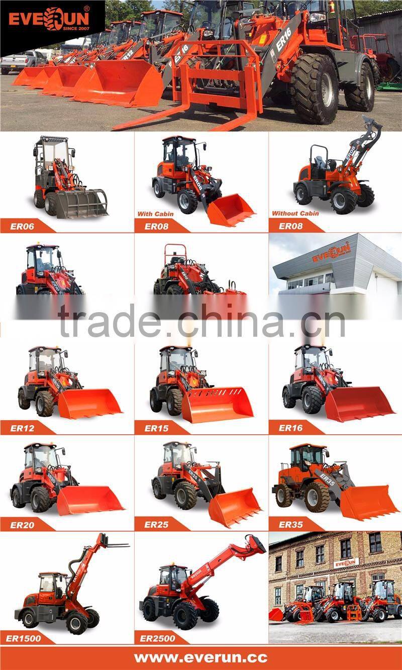 Everun 2017 new 1.5 Ton CE mini Wheel Loader with CE, EU3 Engine