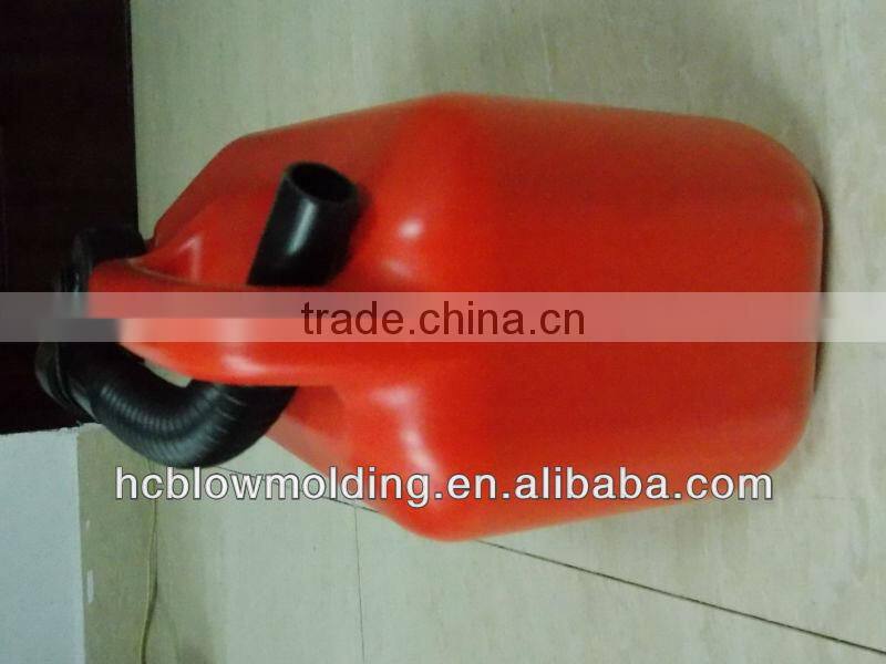OEM Blow molding Plastic Unleaded Fuel Can with Pourer jerry cans hdpe Huizhou facatory