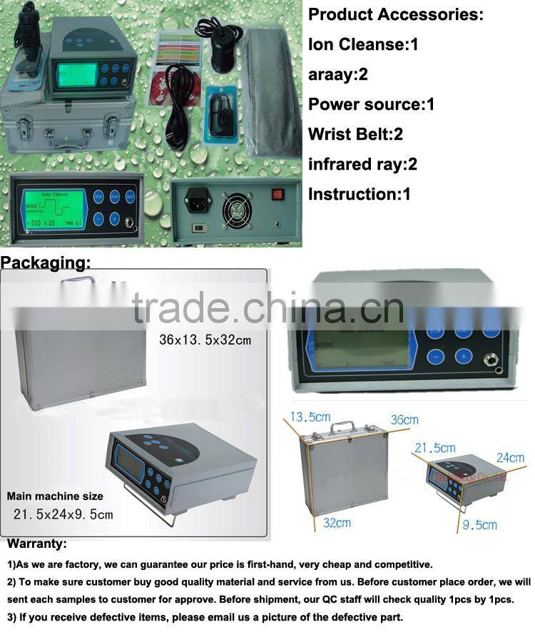 2017 Detox foot spa with LCD screen factory price
