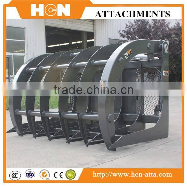 HCN brand BM08 series hydraulic root grapple for loaders