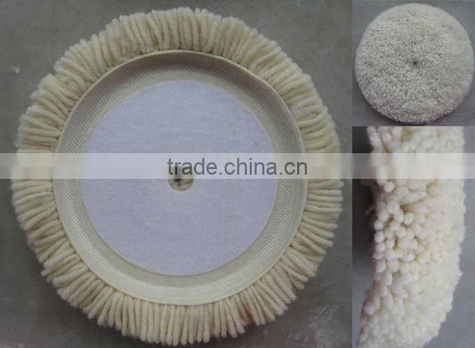 7" single sides wool buffing pad made by RT112 wool
