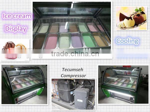 Commercial Ice Cream display showcase for sale CB-1500