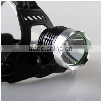 2x18650 rechargeable li-ion batteries ultrabright XML-T6 LED headlamp