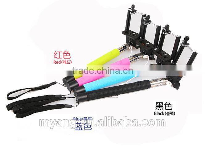 alibaba wholesale for monopod selfie stick ,the selfie stick, wire rod telescopic self photo lever for mobile and camera