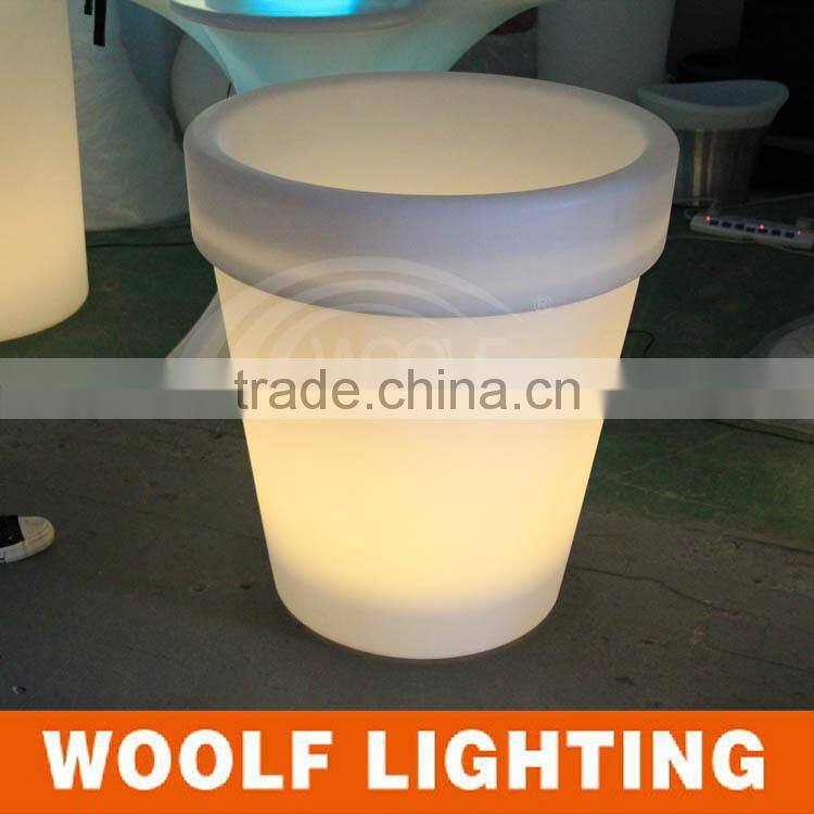 waterproof housing decorative led small flower pot