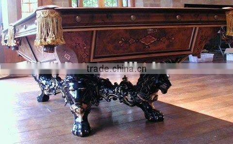 Classical Antique carving wooden pool table, snooker table,billiards,MOQ:1PCS(B68002)