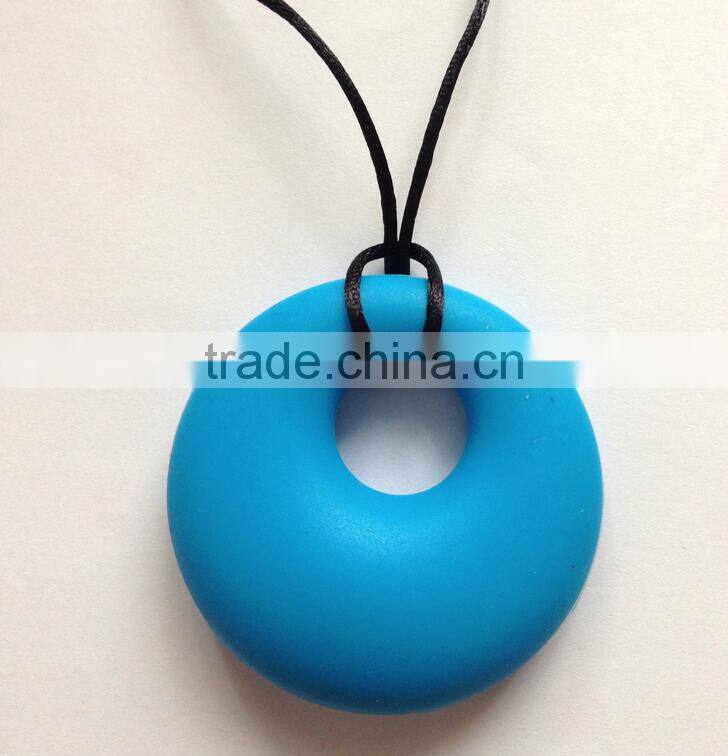 Silicone Baby Teething Necklace&Silicone Autism Chewing Sensory Pendant&Silicone Baby Chewing Necklaces