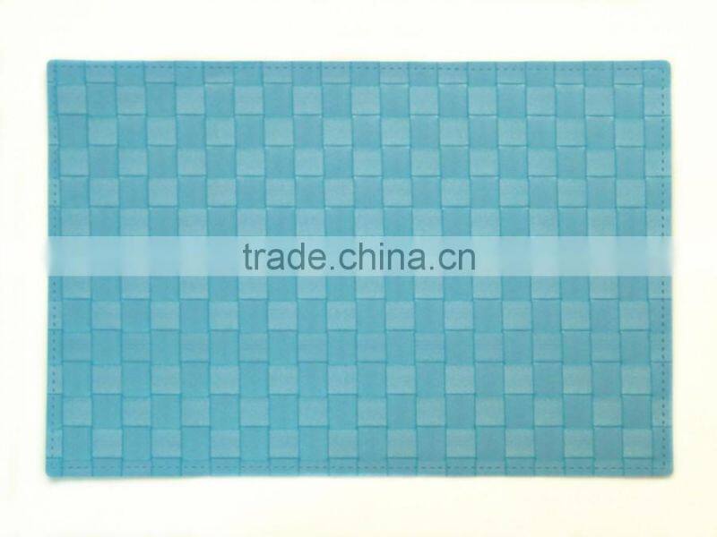 Kitchen Placemat Multi Colored PP Placemats, Solid Red