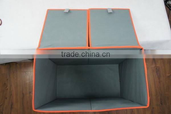 Felt & non-woven Collapsible Double Laundry Basket