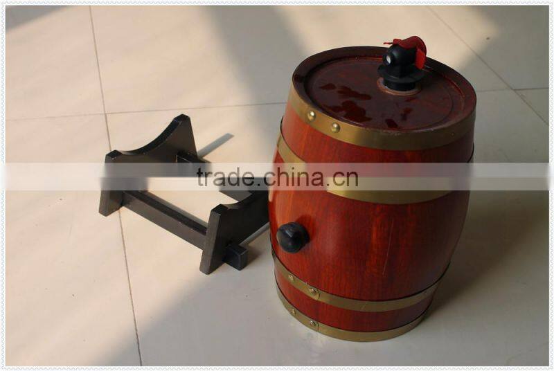 High quality luxury new arrival handmade unfinished wooden wine barrel